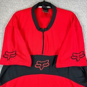 Fox Racing Moto X‎ dirtbike motorcycle Short Sleeve 1/4 Zip Neck Jersey XXL